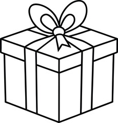 Gift Box with Bow Vector Illustration Perfect for Creative Designs
