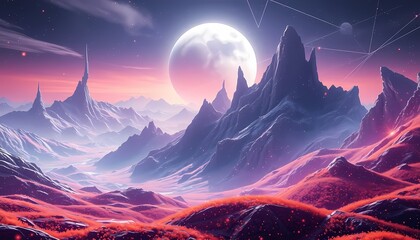 sunrise in the mountains