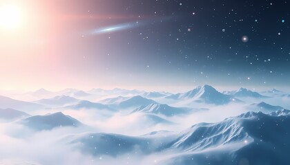 sunrise over the mountains