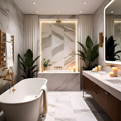 modern bathroom interior