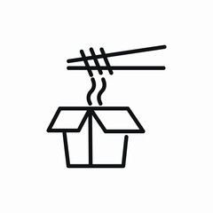 noodles package icon sign vector