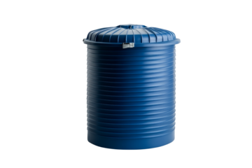 Rainwater harvesting system with overflow protection, sustainable and efficient,,Isolated on transparent background