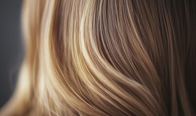 Fototapeta premium Closeup of flowing, light brown hair.