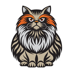 Obraz premium vector cat persian