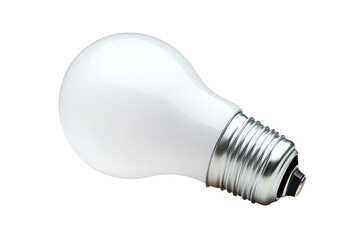 Highefficiency LED bulb with frosted glass, sustainable lighting ,Isolated on transparent background.