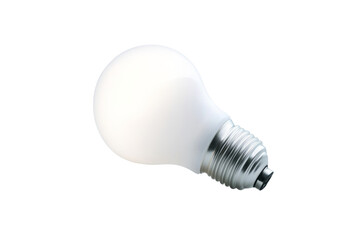 Highefficiency LED bulb with frosted glass, sustainable lighting ,Isolated on transparent background.