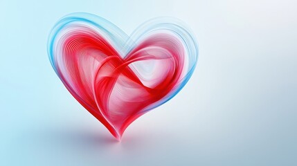 Abstract Colorful Heart Shape Design for Love Theme