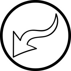 Single isolated icon with outline style icon on white background