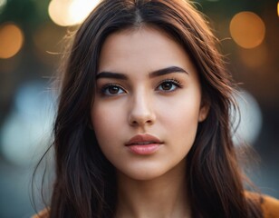close up portrait of a woman