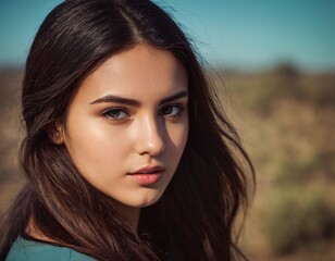 close up portrait of a woman