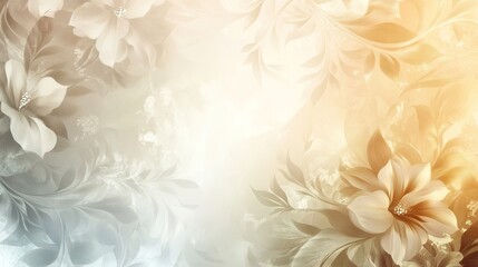 Soft floral decorative background featuring elegant, flowing patterns