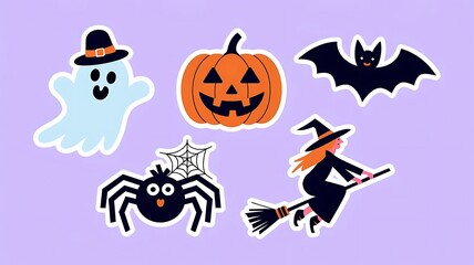 Halloween Element Sticker Set