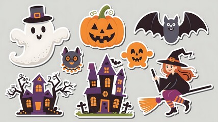 Halloween Element Sticker Set