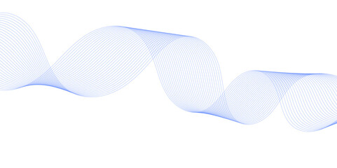 blue ribbon on white background for desktop. waves line vector design