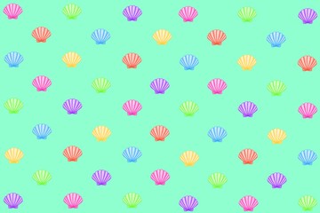 seamless pattern, seamless pattern with seashell, purple background, purple, purple background with shellfish and bubbles, shellfish, shell, sea, colorful, wallpaper, fabric, card, wrapping, bubble