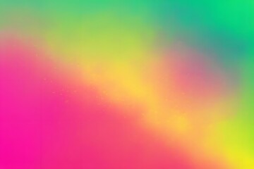 Obraz premium Electric gradient with neon yellow hot pink and bold green blending sharply background, Ai Generated