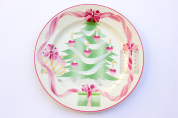 A collection of porcelain plates with classic Christmas images and motifs. Perfect for use on Christmas Day. This plate is large in size and can serve a large amount of food.