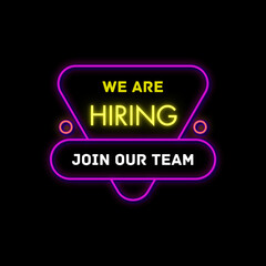 Obraz premium We are Hiring poster - 1