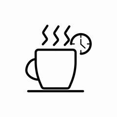 icon vector sign coffee tea coffee break