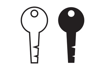 Key icon set. Key vector icon. Key symbol