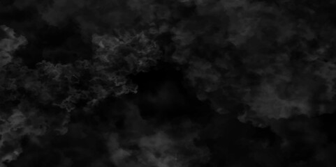 Abstract black fog design with smoke texture overlays. fume overlay design. background with smoke on black and Fog and smoky effect for photos design. Misty fog effect and Isolated black background.	