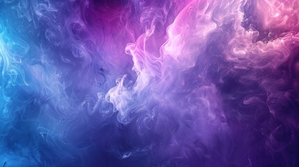 Obraz premium Abstract Smoke Swirls in Purple and Blue Hues