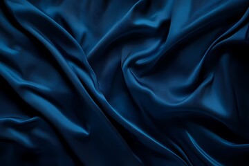 Obraz premium Rich Dark Indigo Blue Fabric with Smooth Texture
