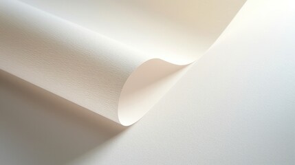 Curved White Paper