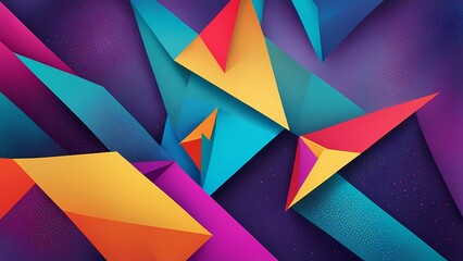 abstract colorful background with triangles