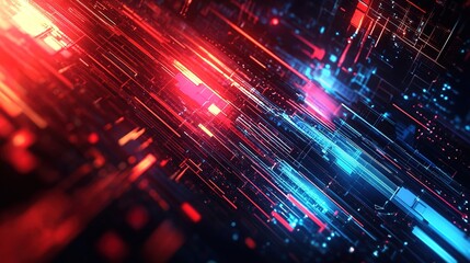 Modern tech background featuring digital circuits and electronic elements