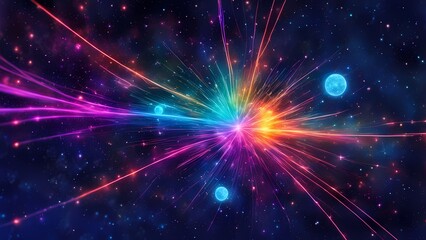 Naklejka premium background with stars