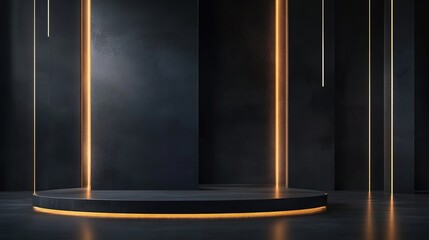 Modern dark background with an elegant feel, highlighted by subtle light