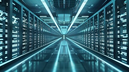 Obraz premium Server Room Interior