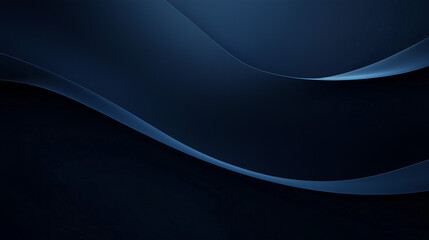 Abstract dark blue background with smooth flowing lines, modern elegant design