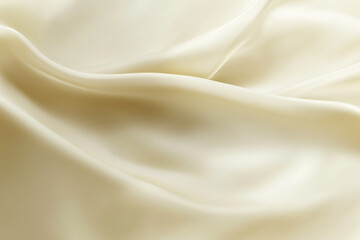 Soft beige fabric texture with gentle folds, elegant abstract background