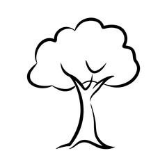 Tree Vector Illustration SVG Files | Cricut & Silhouette Cut Files | Vector Clipart & Logo Icons