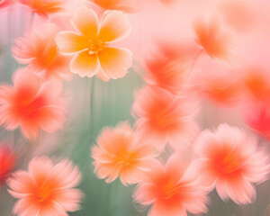 Cute pastel flowers.