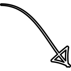 Single isolated icon with outline style icon on white background