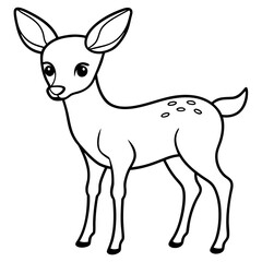 Gentle Fawn with Soft Lines