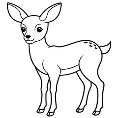 Gentle Fawn with Soft Lines