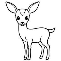 Gentle Fawn with Soft Lines