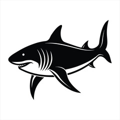 Shark silhouette vector