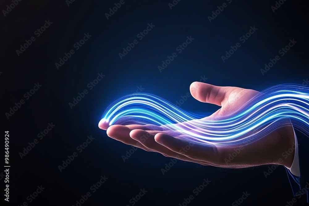 Poster Bonds and liquidity, visualized in an abstract design with smooth, flowing lines representing flexibility