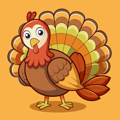 Thanksgiving Turkey Vector Illustration