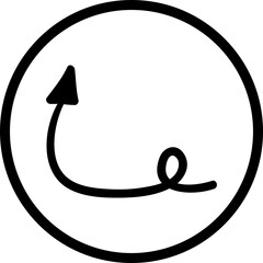 Single isolated icon with outline style icon on white background