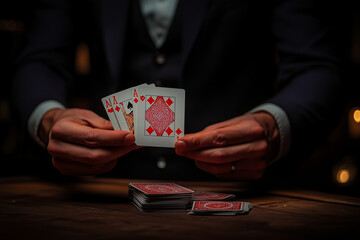 person playing cards