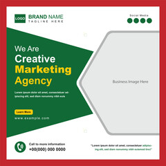Obraz premium Creative Marketing Agency Template Design for Social Media Post