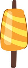 Halloween candy corn. Traditional Halloween sweet. White background.