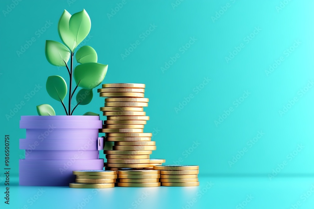 Poster Book value of long-term assets, visualized in a minimalist design showing stability and financial consistency
