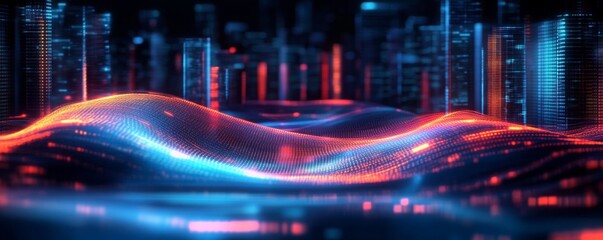 Abstract digital data background. Art can be used in the description of network abilities, technological processes, digital storages, science, education, etc.